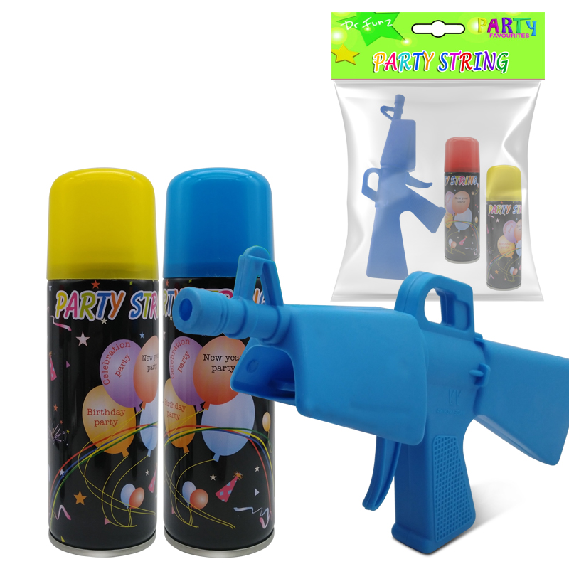 Silly String with Gun Crazy String with Gun Party String Confetti Shooter